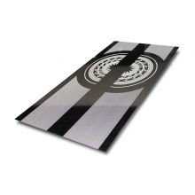 Custom model 304 8k mirror etched stinaless steel sheet for elevator door panel