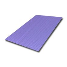 304 Brush Hairline Finish Violet Color PVD Coating Stainless Steel Sheet Price In Qatar