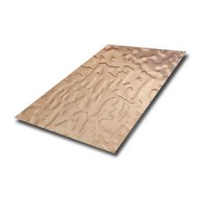 USA Import Price Of 304 PVD Rose Gold Free Texture SS Stamped Sheet For Wall Panel Decoration
