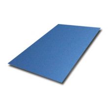 304 316 0.3MMx1219MMx2438mm AFP Stainless Steel Bead Blast Finish Sheet In PVD Sapphire Blue Color Coating
