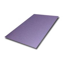 China Manufacturer 201 304 sandblast surface finish 0.6mm violet color stainless steel pvd sheets for electrical enclosure