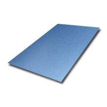 China Grand Metal Manufacturer ODM Sky Blue Color Design 304 316 2MM Thick 4Ftx8Ft Stainless Steel Sandbleasting Sheet AFP Finish