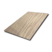 Custom Pattern Service Grade 201 304 White Oak Wooden Grain PVC Film Laminated Stainless Steel Sheet For Bathroom Decoration