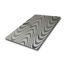 SUS 201 304 316 430 4Ftx8Ft 0.3-2mm Thick Water Ripple Pattern Finish BA Embossed Stainless Steel Sheets