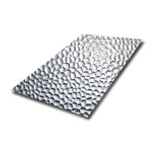 Grade 304 2B/BA/NO.4 finish 0.3-3MM Thickness Middle Honeycomb Texture Stainless Steel Stamped Sheet 1219x2438MM