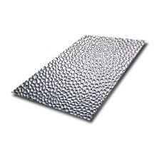 304 2B BA surface sliver color stamped finish small honeycomb texture 16 gauge ss sheet metal