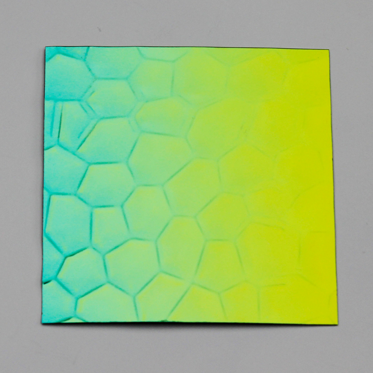 High quality PVD Mirorr Jade green hammered texture stainless steel sheet grade 304