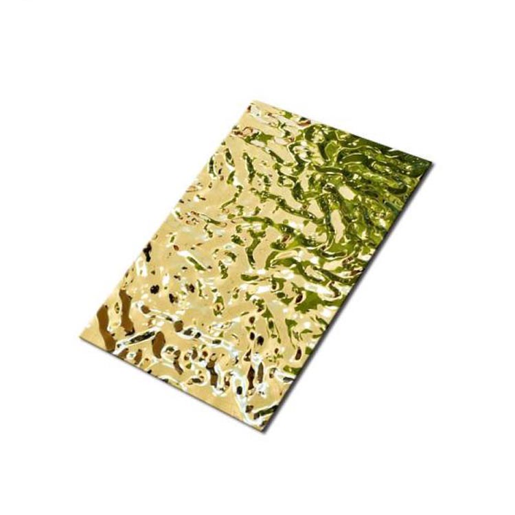 201 304 golden color coated small ripple pattern hammered stainless steel sheet price per kg