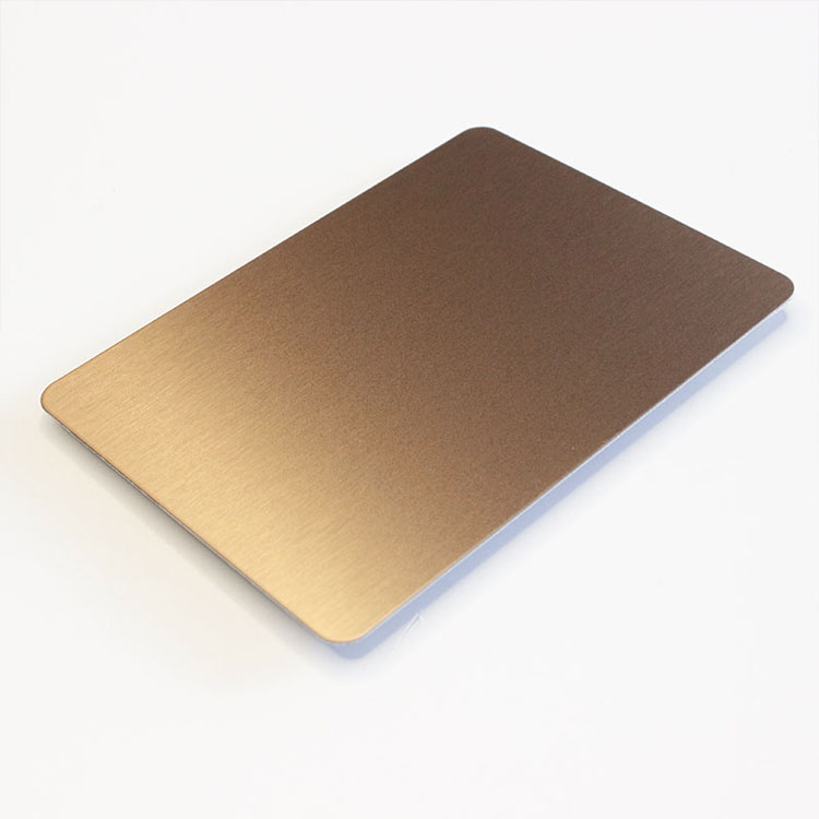 Grade: 304 No.4 Satin Finish Bronze PVD Stainless steel sheet, Size:  1250x2500mm,1500x3000mm, Thickness: 0 - 1 mm at Rs 10000/piece in Gautam  Budh Nagar
