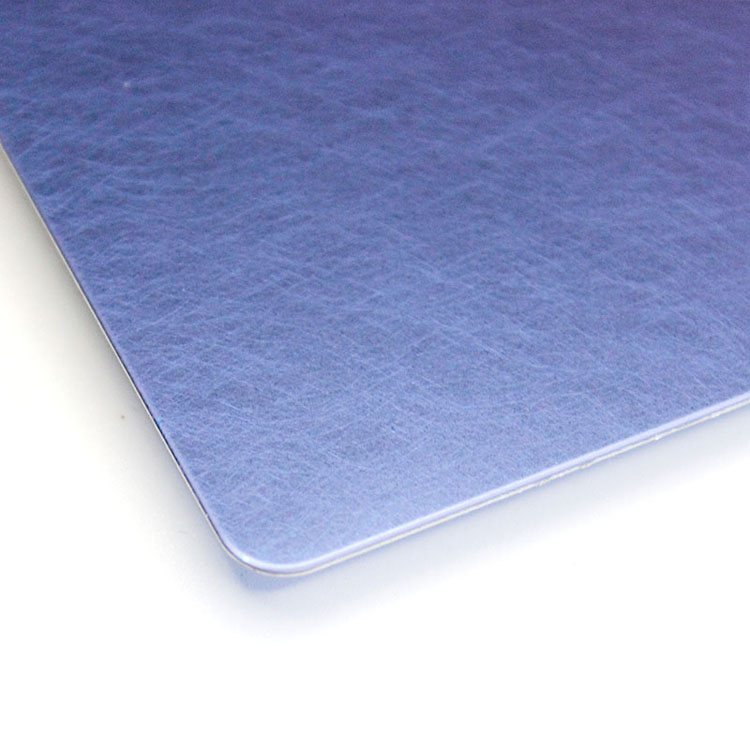 304 316 Anti Finger Print Process PVD Sapphire Blue Color Coated stainless Steel Sheet Metal Vibration Surface Finishing