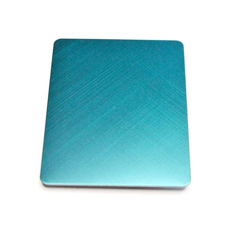 High-End 304 316 PVD Jade Green Stainless Steel Decor Sheet By Brush Cross Hairline And AFP Surface Finishing
