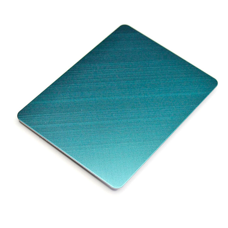 High-End 304 316 PVD Jade Green Stainless Steel Decor Sheet By Brush Cross Hairline And AFP Surface Finishing