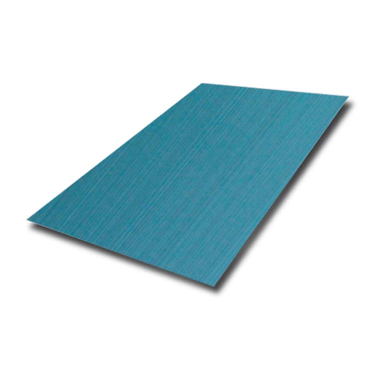 SUS 304 4x8 Size Hairline/HL PVD Jade Green Colored Stainless Steel Sheet Price List 0.2/0.25/0.45/0.65/0.75MM Thick