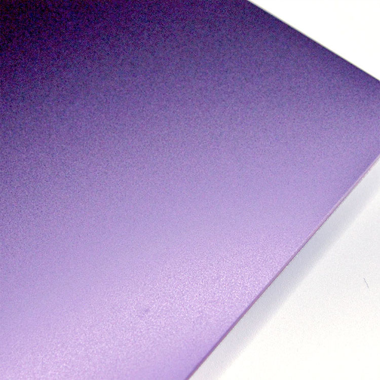 China Manufacturer 201 304 sandblast surface finish 0.6mm violet color stainless steel pvd sheets for electrical enclosure