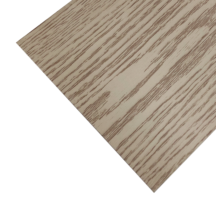 Custom Pattern Service Grade 201 304 White Oak Wooden Grain PVC Film Laminated Stainless Steel Sheet For Bathroom Decoration