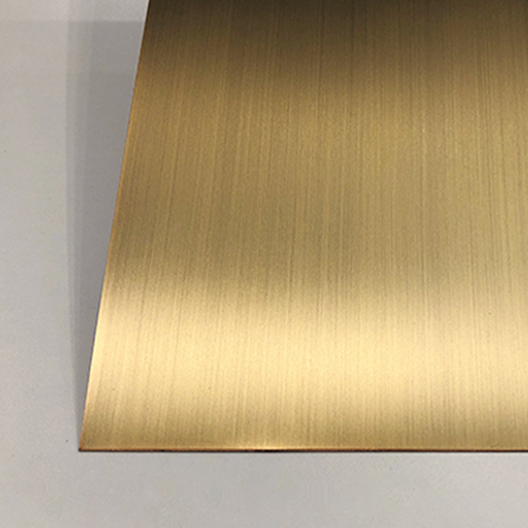 Retro Antique Process 304 316 Hairline Brass Copper Finish Stainless Steel Wall Panels Made In Grand Metal Factory