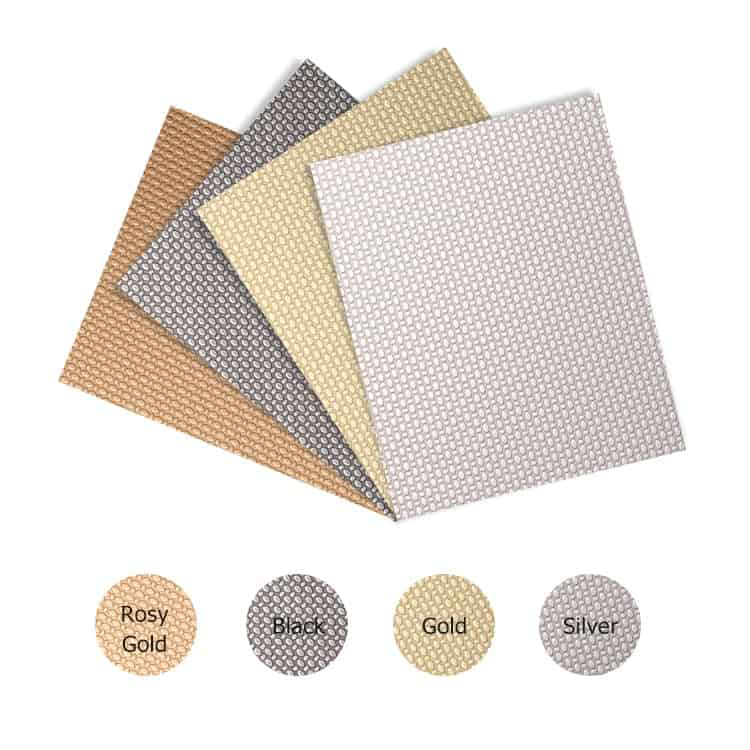 201 304 316 Grade PVD Rose Gold Color Embossed Linen Finish Stainless Steel 4x8 Sheet For Interior Design