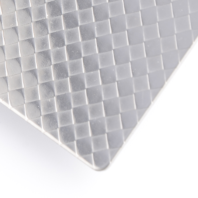 Frees Sample 304 316 2B BA Diamond Embossed Stainless Steel Sheet Anti-Scratch Surface Finish