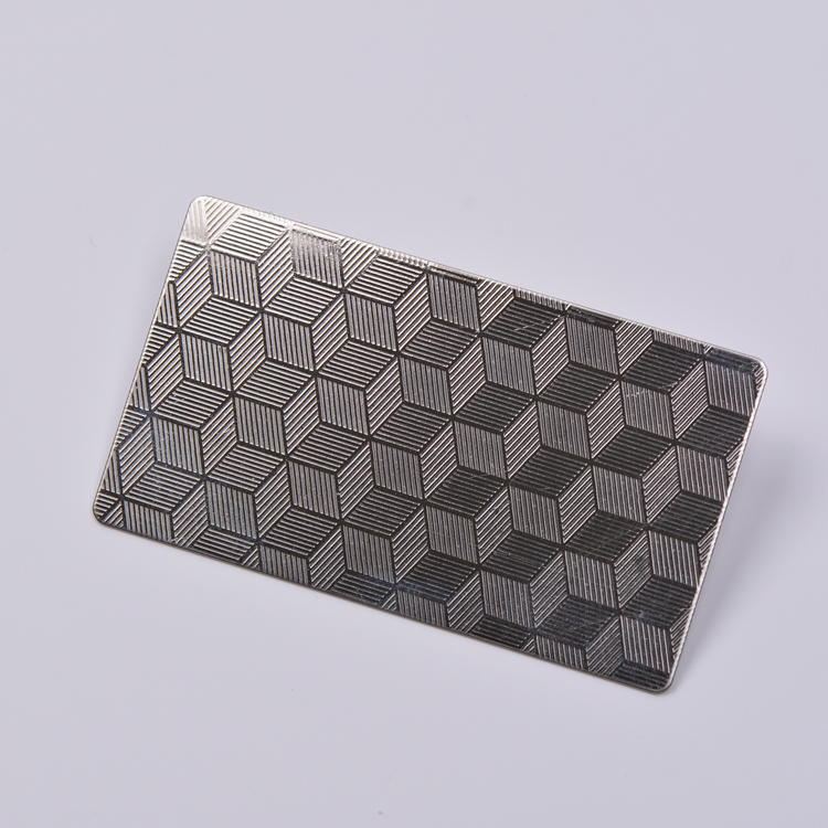 304 316 430 Grade 2B/BA/HL/No.4/Polished Surface Stainless steel Sheet Cube Pattern Embossed Finish
