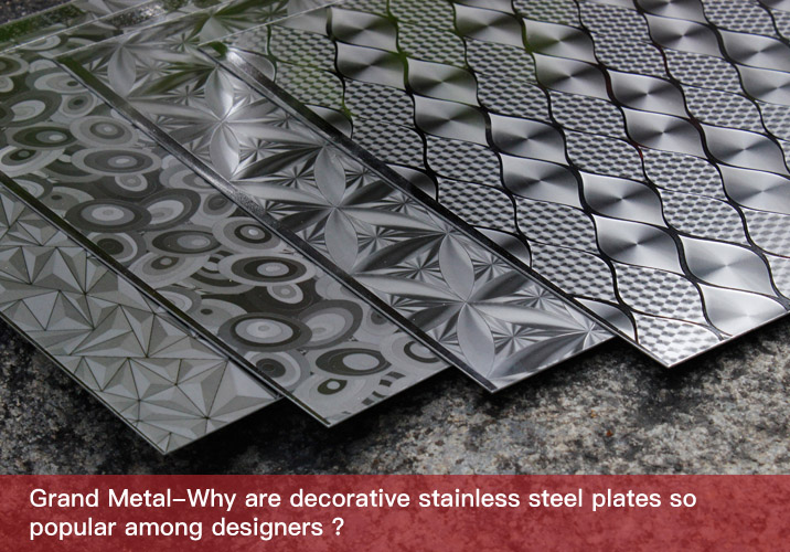 Why are decorative stainless steel plates so popular among designers ?