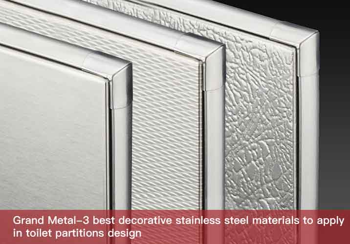 3 best decorative stainless steel materials to apply in toilet partitions design