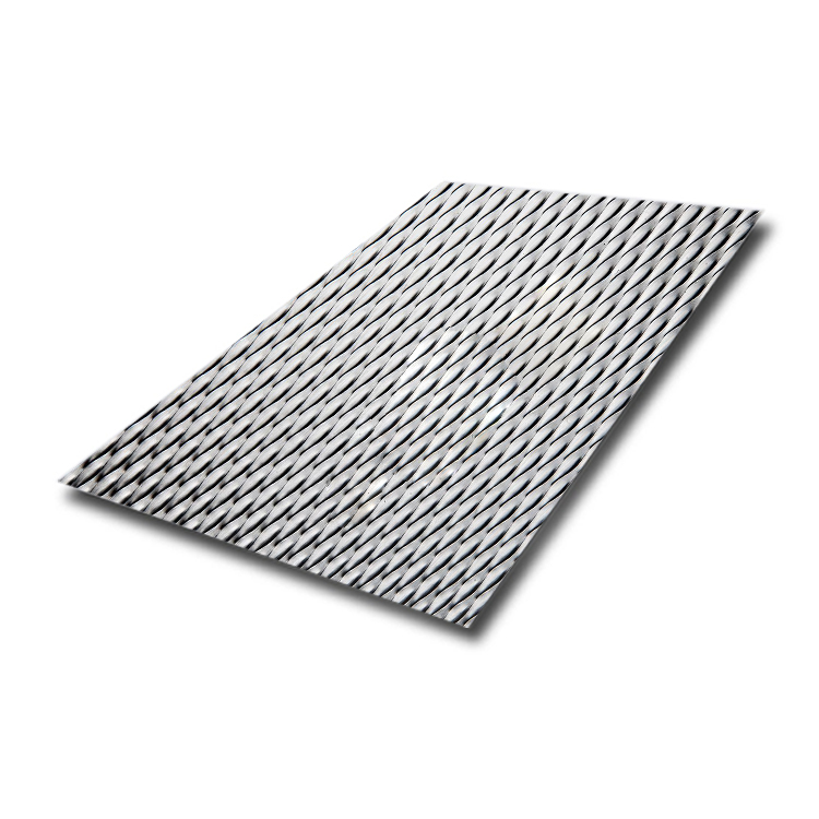 304 BA Finish 1MM Stainless Steel Metal Sheet With 5WL Pattern Use For Elevator Interior