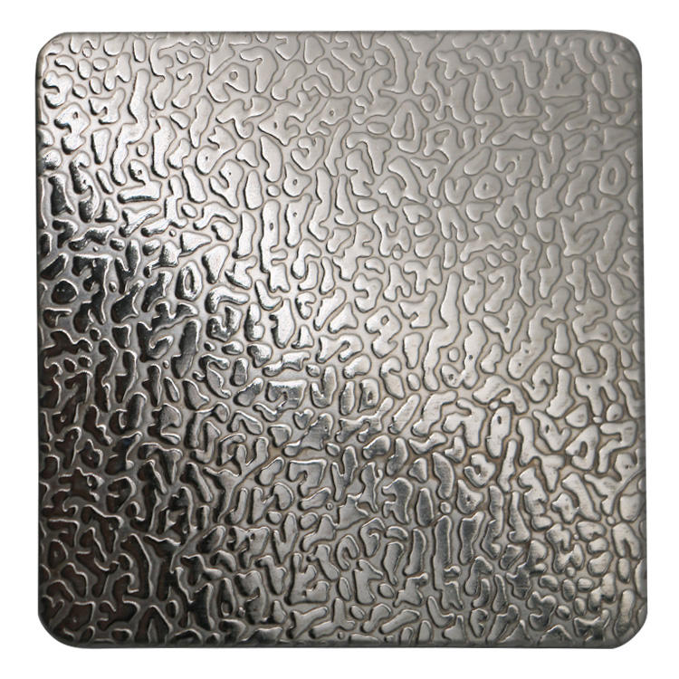 304 BA Surface Finish Mystery Embossed Texture 1.2 MM Stainless Steel Sheet Supply From Grand Metal