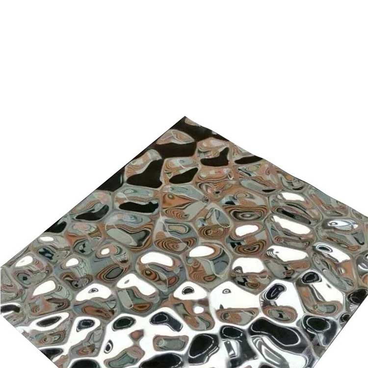 Grade 304 2B/BA/NO.4 finish 0.3-3MM Thickness Middle Honeycomb Texture Stainless Steel Stamped Sheet 1219x2438MM