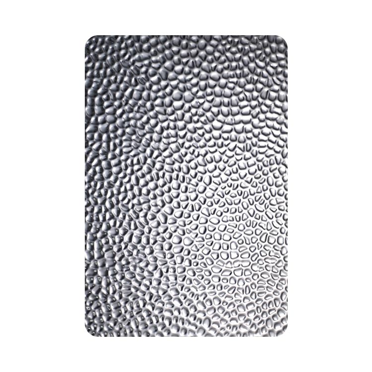 304 2B BA surface sliver color stamped finish small honeycomb texture 16 gauge ss sheet metal