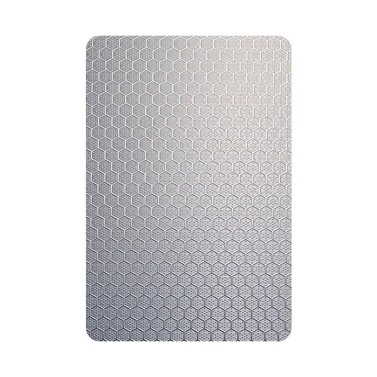 Grand Metal Manfacturer 304 316 BA Embossed Finish Stainless Steel Honeycomb Panels For Sink Design